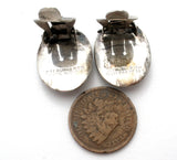 Siam Garuda Black Enamel Earrings Vintage - The Jewelry Lady's Store