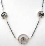 Silpada Sterling Silver Circle Necklace 21" - The Jewelry Lady's Store