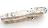 Silverplate Spoon Handle Brooch Pin Art Nouveau - The Jewelry Lady's Store