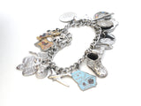 Sterling Silver Bracelet with Charms Vintage - The Jewelry Lady's Store