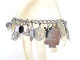 Sterling Silver Bracelet with Charms Vintage - The Jewelry Lady's Store