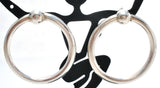 Sterling Silver Circle Earrings Vintage - The Jewelry Lady's Store