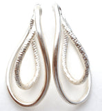 Sterling Silver Double Hoop Earrings Jacmel Mauritius - The Jewelry Lady's Store