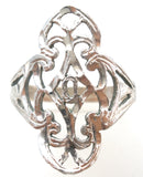 Sterling Silver Filigree Ring Size 6 Vintage - The Jewelry Lady's Store