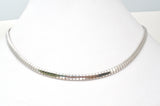 Sterling Silver Flexible Omega Necklace 16" Italian - The Jewelry Lady's Store