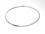 Sterling Silver Flexible Omega Necklace 16" Italian - The Jewelry Lady's Store