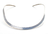 Sterling Silver Hammered Collar Necklace Dominique Dinouart - The Jewelry Lady's Store