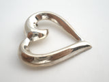 Sterling Silver Heart Brooch Vintage - The Jewelry Lady's Store