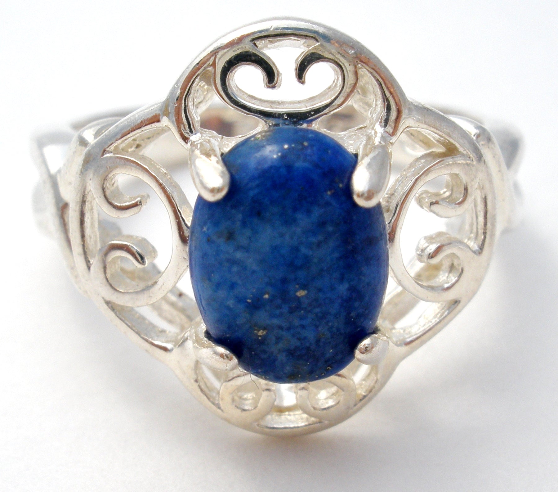 Sterling Silver Lapis Lazuli Ring Size 5 – The Jewelry Lady's Store