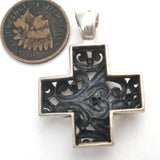 Sterling Silver Maltese Cross Pendant Vintage - The Jewelry Lady's Store