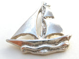 Sterling Silver Sailboat Pendant Vintage - The Jewelry Lady's Store
