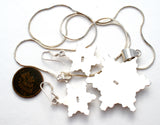 Sterling Silver Snowflake Necklace Set - The Jewelry Lady's Store