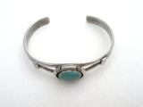 Sterling Silver Turquoise Cuff Bracelet DD Vintage - The Jewelry Lady's Store
