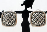 Sterling Silver Braided Clip On Earrings - The Jewelry Lady's Store