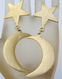 Sun & Moon Celestial Earrings - The Jewelry Lady's Store