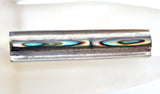 Taxco Abalone Shell Tie Clip Sterling Silver - The Jewelry Lady's Store
