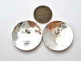 Taxco Sterling Silver Round Earrings Vintage - The Jewelry Lady's Store