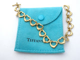Tiffany & Co 18K Gold Open Heart Bracelet Peretti - The Jewelry Lady's Store