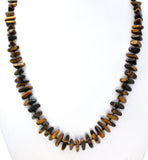 Tiger's Eye Bead Necklace Knotted 25" - The Jewelry Lady's Store