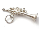 Trumpet Charm Pendant Sterling Silver - The Jewelry Lady's Store