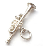Trumpet Charm Pendant Sterling Silver - The Jewelry Lady's Store