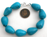 Turquoise Nugget Bead Bracelet BY TGGC - The Jewelry Lady's Store