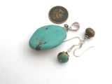 Turquoise Pendant & Earrings Sterling Silver - The Jewelry Lady's Store