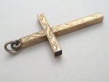 Victorian Gold Plated Cross Pendant - The Jewelry Lady's Store