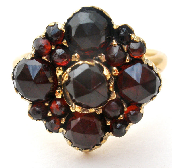 Victorian Bohemian Garnet Ring 14K Gold – The Jewelry Lady's Store