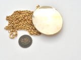 Vintage Locket Pendant Necklace 32" - The Jewelry Lady's Store
