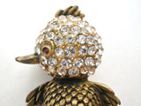 Vintage Rhinestone Bird Brooch Pin Capri - The Jewelry Lady's Store