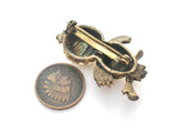 Vintage Rhinestone Bird Brooch Pin Capri - The Jewelry Lady's Store