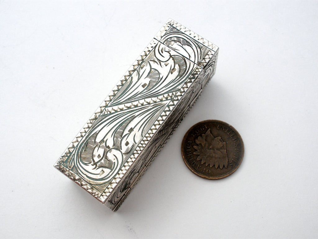 Vintage 800 Silver Engraved Lipstick Holder – The Jewelry Lady's Store