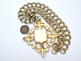 Vintage Coat of Arms Shield Medallion Necklace - The Jewelry Lady's Store