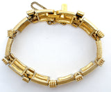 Vintage Monet Gold Tone Bracelet 7.5" - The Jewelry Lady's Store