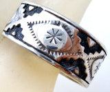 Wide Sterling Silver Band Ring Size 10.5 Vintage - The Jewelry Lady's Store