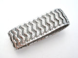 Wide Vintage Silver Tone Mesh Bracelet - The Jewelry Lady's Store