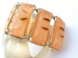 Wide Confetti Lucite Bracelet Vintage - The Jewelry Lady's Store